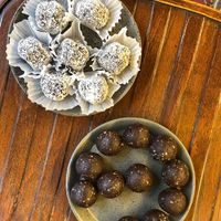 Vegan sugar-free sweets with dates at Nest  in Yerevan