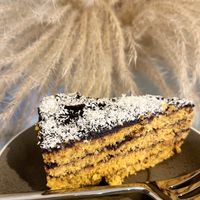 Raw vegan carrot cake, sugar free at Nest  in Yerevan