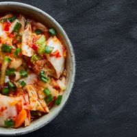 Vegan kimchi at Kanasiki in Yerevan