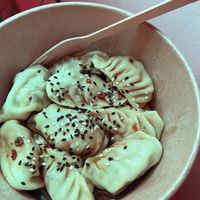 Vegan dumplings with tofu, chinese cabbage, muer mushrooms, carrot, champignon, garlic. Collab with Aygi bar, Dec 9th. at Kanasiki in Yerevan