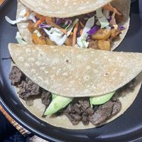 Papas con chorizo & carne asada taco  at Ùumbal by Health Buddy in Chula Vista