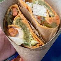 Soy chicken wrap   at Caffeine - Āzenes in Riga