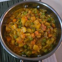 Mixed Vegetables at Eurasia Indian Italian Restaurant in Coimbra