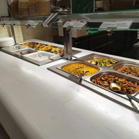 Buffet at Vegemama in Prague