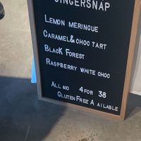 Pop up menu 23/03/25 at GingerSnap Patisserie in West Melbourne