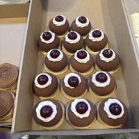 Black Forest cakes   at GingerSnap Patisserie in West Melbourne