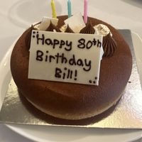 Black Forest Mousse birthday cake   at GingerSnap Patisserie in West Melbourne