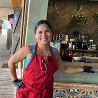 Erika is a great chef  at Bugaloe in Noord