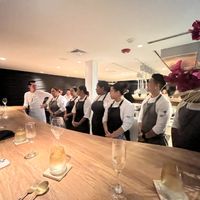 The chefs and apprentice chefs  at Infini in Noord