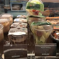 Vegan peanut cup and fruit salad at IST - Cups & Clouds  in Istanbul