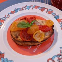 Bruschetta can be made vegan at Uagliò in Parma