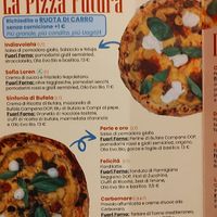 Menu at Uagliò in Parma