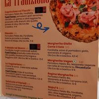 Menu at Uagliò in Parma