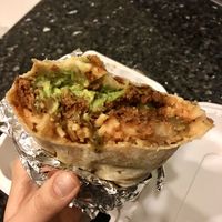 Jackfruit carnitas burrito with a requested store bought tortilla.  at Beto Don Tacos in Salinas