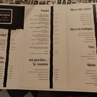 Menu at White Rabbit  in Lamezia Terme