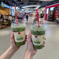 Matcha with oat milk at ChaTraMue   in Bangkok