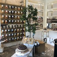 The interior   at Makaw Fine Chocolate  in Abu Dhabi