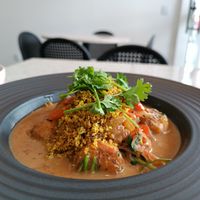Vegan banana moqueca at Kantina Prestes in Natal