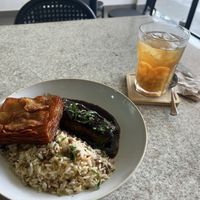 Medalhão de beringela e mil folhas de batata  at Kantina Prestes in Natal