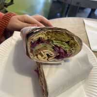 Falafel wrap  at FilFil in Brighton