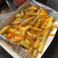 Patatas con queso vegano   at Why Not in Cadiz