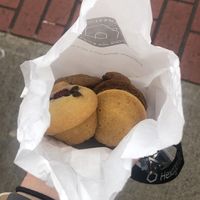 6 mini muffins for $4! A little wednesday treat to share with my colleagues😄 #Veganuary at Homeslice Cafe & Bakery in Vancouver