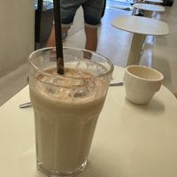 Iced chai  at Mono Café in Sitges