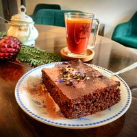 Vegan Chocolate Cake  at Café Zavel in Bad Teinach-zavelstein