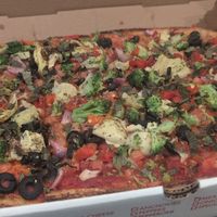 Vegan pizza at Slices of Saugerties in Saugerties