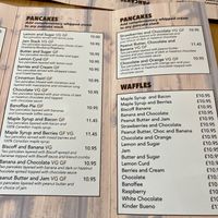 Menu   at Wild Wee Pancakes in Inverness