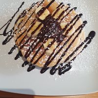 Chocolate and banana at Wild Wee Pancakes in Inverness