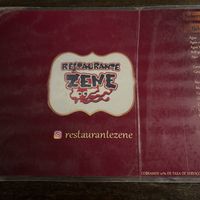 Cardápio  at Restaurante da Zene in Marau