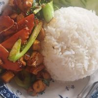 Holy basil tofu at Big Blue Cow in Phuket