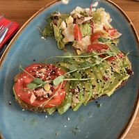 Avocado bread   at Béchamel in Budapest