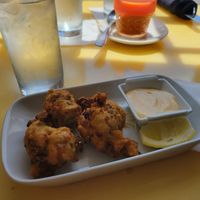 Conch Fritters at Bread and Chocolate Vegan Bistro in George Town