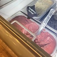 Raspberry sorbet   at Regalo Luxury Gifts & Gelato Bar  in Alpena
