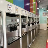 Machines (back ones vegan)  at FroZenYo in Washington