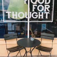 cute exterior  at Food For Thought Market in Marathon