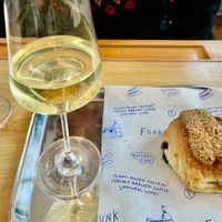 Koffiekoek met hazelnootvulling at Bakkerij FUNK in Antwerpen