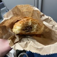 ugly pic of my pain au chocolat   at Bakkerij FUNK in Antwerpen