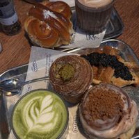pasties and drinks. all vegan   at Bakkerij FUNK in Antwerpen
