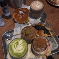 pastries and drinks. all vegan  at Bakkerij FUNK in Antwerpen