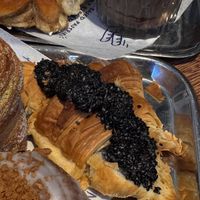 black sesame croissant. perfect  at Bakkerij FUNK in Antwerpen