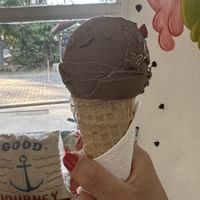 Vegan Chocolate Cone  at L'arte del Gelato in Santa Teresa