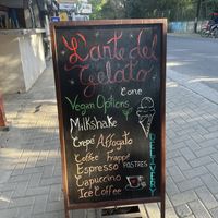 Signs  at L'arte del Gelato in Santa Teresa