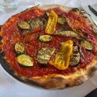 Pizza con le verdure   at Hotel Dolomiten Ristorante Pizzeria in Dobbiaco