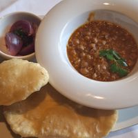 Ceci con spezie indiane e pane fritto tutto vegan at Hotel Dolomiten Ristorante Pizzeria in Dobbiaco