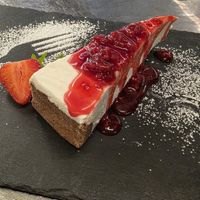 Cheesecake vegana at Hotel Dolomiten Ristorante Pizzeria in Dobbiaco