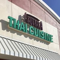 Ayuttaya Sign entrance at Ayuttaya Thai Cuisine in Ocala