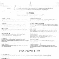 lunch menu at Ayuttaya Thai Cuisine in Ocala